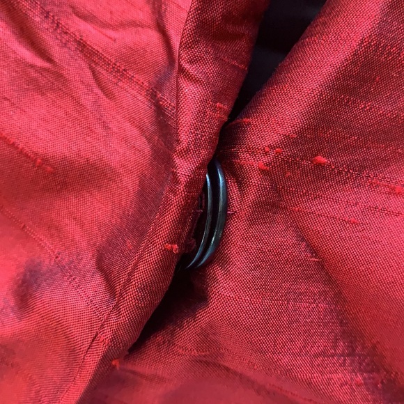 LAFAYETTE 148 size 0 long silk red coat jacket - Picture 5 of 6